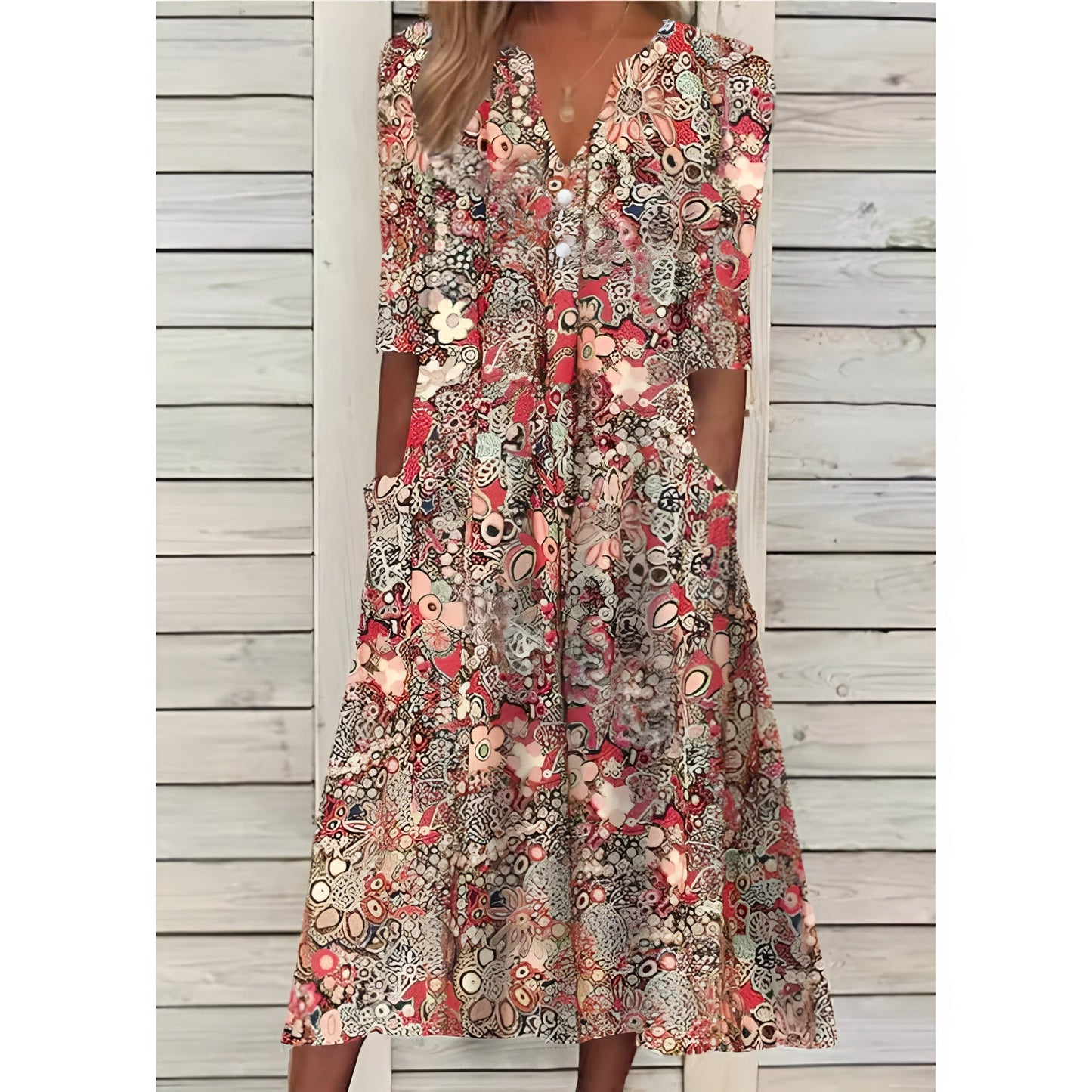 Evi™ | Raikas Kevätmekko Eleganssia ja Itsevarmuutta Varten